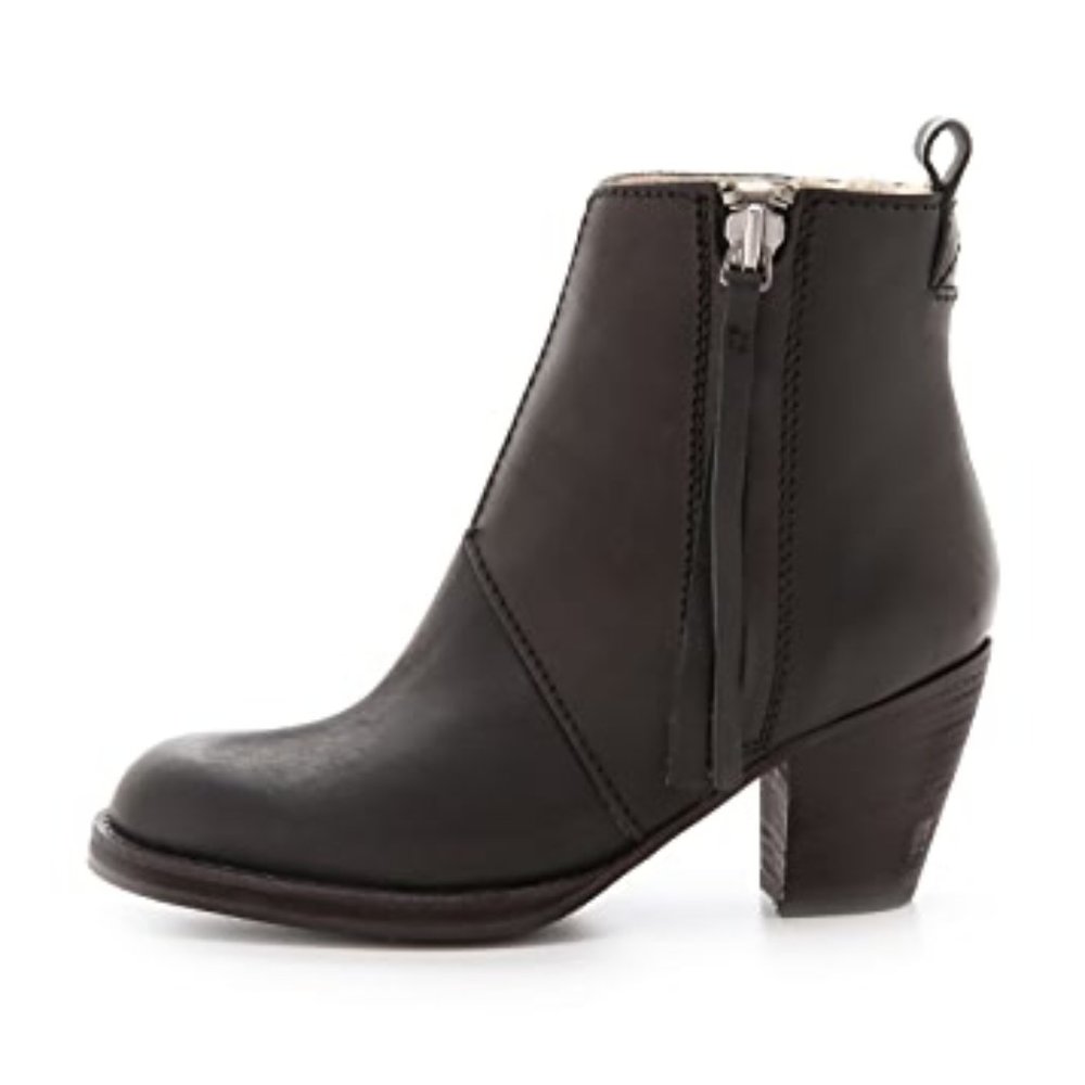 Acne Studios Pistol Ankle Boots with Shearling 37